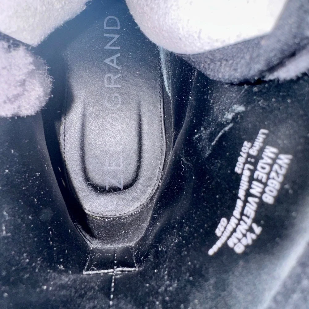 Cole‎ Haan ZeroGrand Shearling Lined Suede Boots Black Women's 7.5B